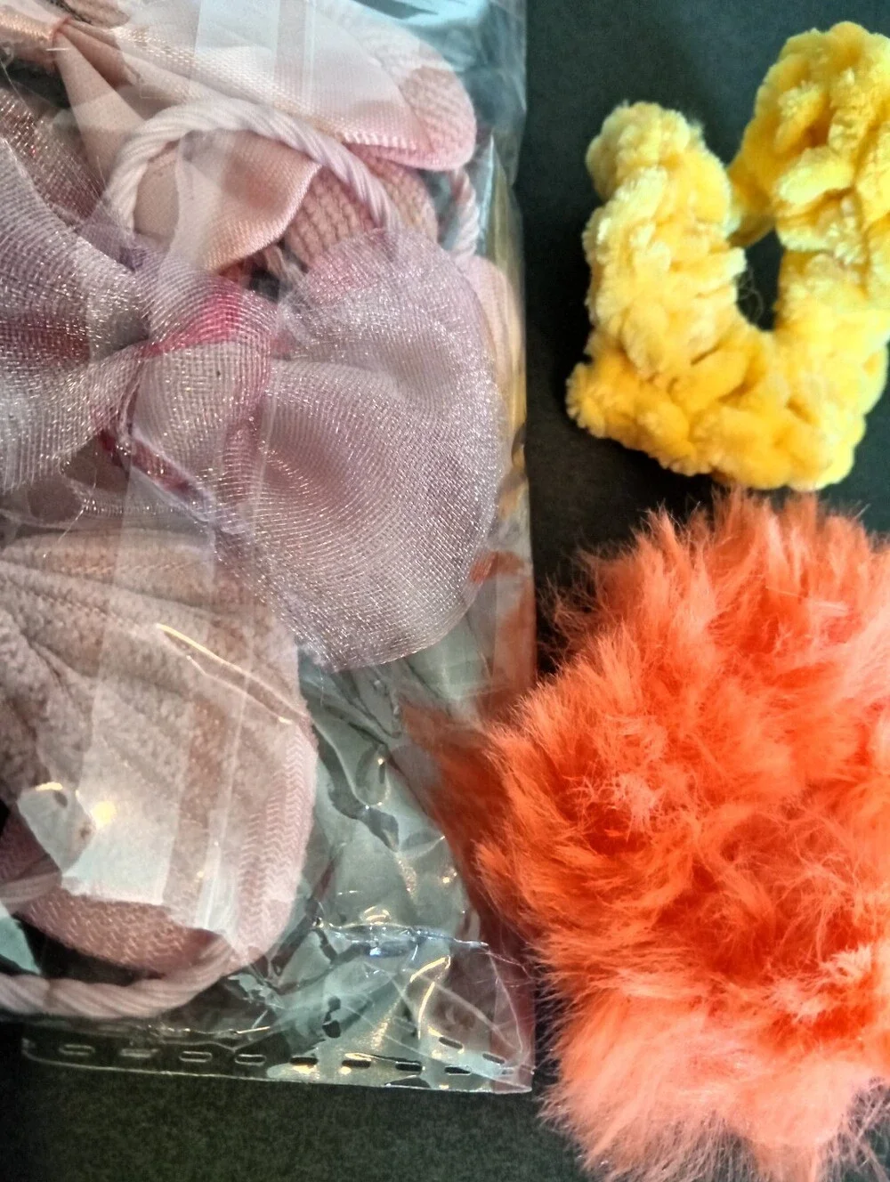 Assorted Kids Hair Accessories Set - Pink, Blue, Yellow, Orange, Mixed